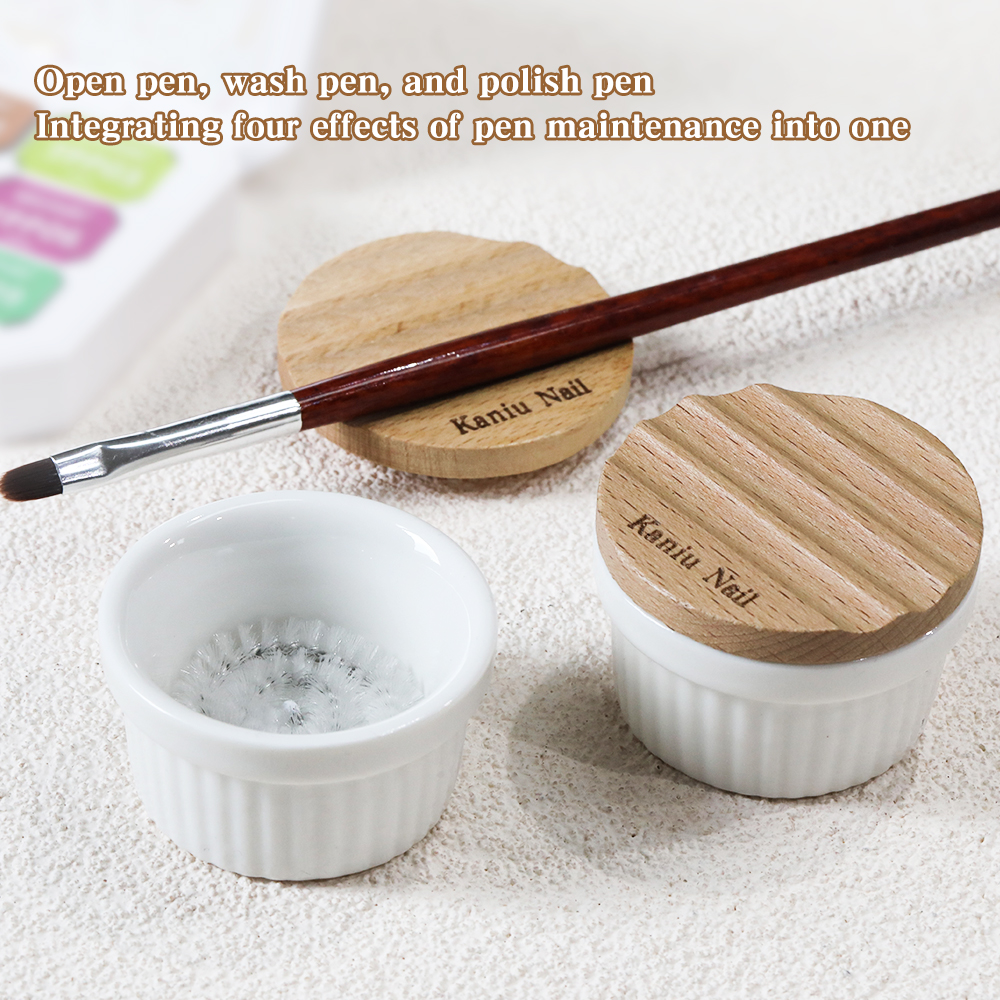 Nail Art Sch - KANIU Smooth Brush Cleaner Cup Wash