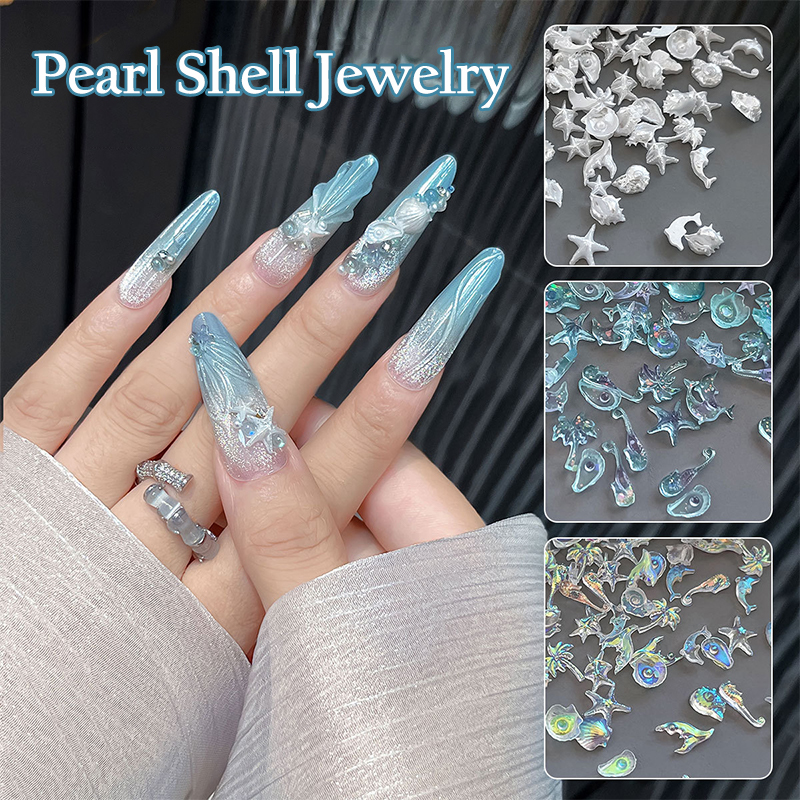 Nail Art Design - 50Pcs Mix Ocean Series Pearl Shell