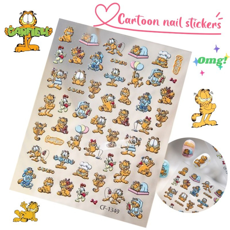 Nail Art Design - New Garfield Nail Art Stickers High