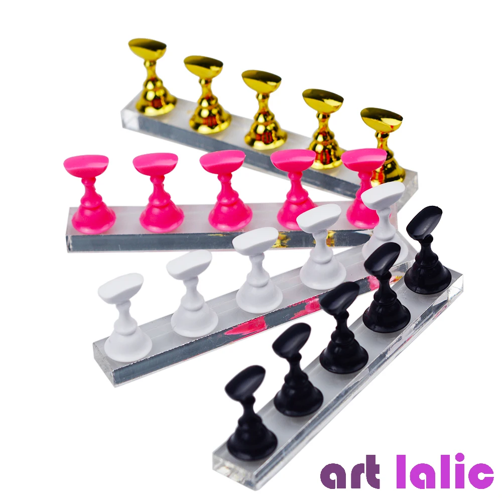 Nail Art Sch - 5Pcs Nail Art Practice Display Stand