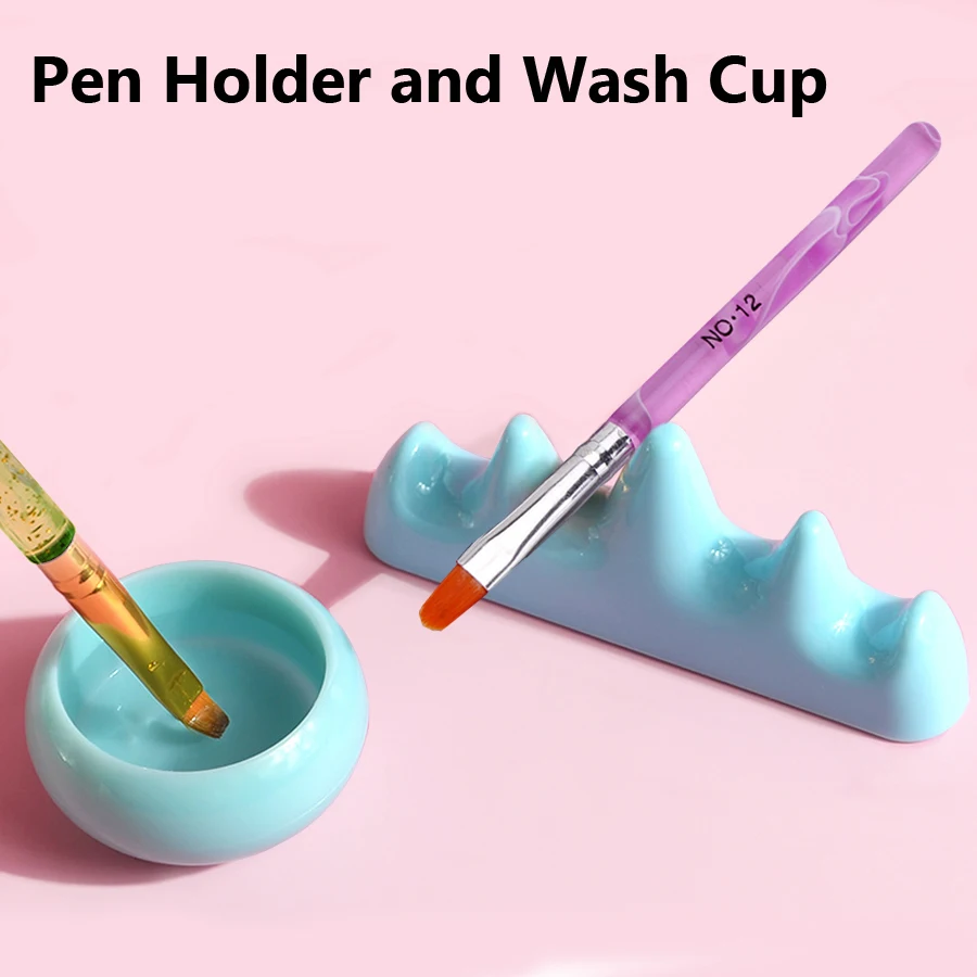 Nail Art Sch - Acrylic Nail Brush Washing Bowl Set