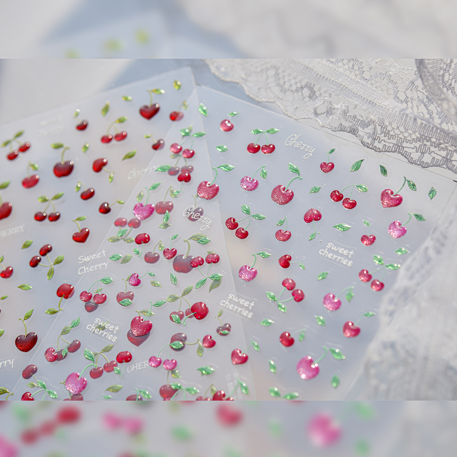5D Jelly Nail Art Stickers Swe - Nail Art Red Cherry reseña y precio