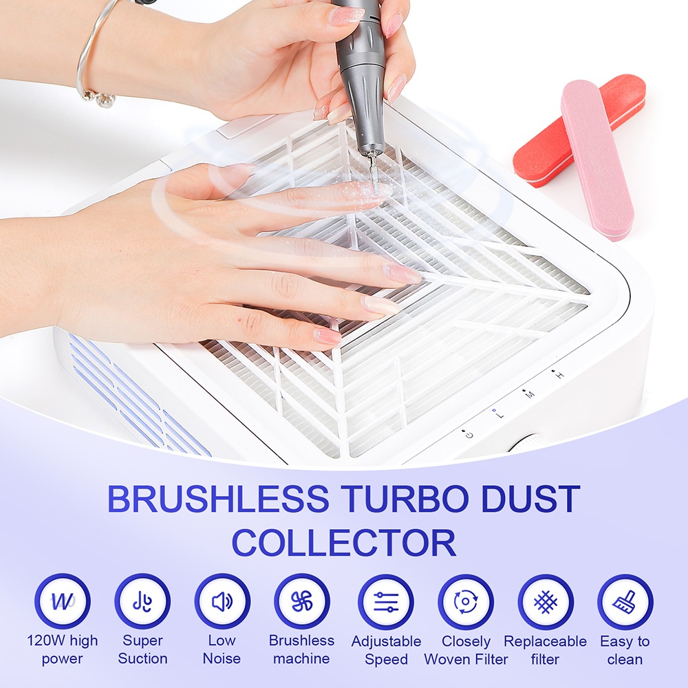120W Powerful Nail Dust Collec - Nail Art Sch reseña y precio