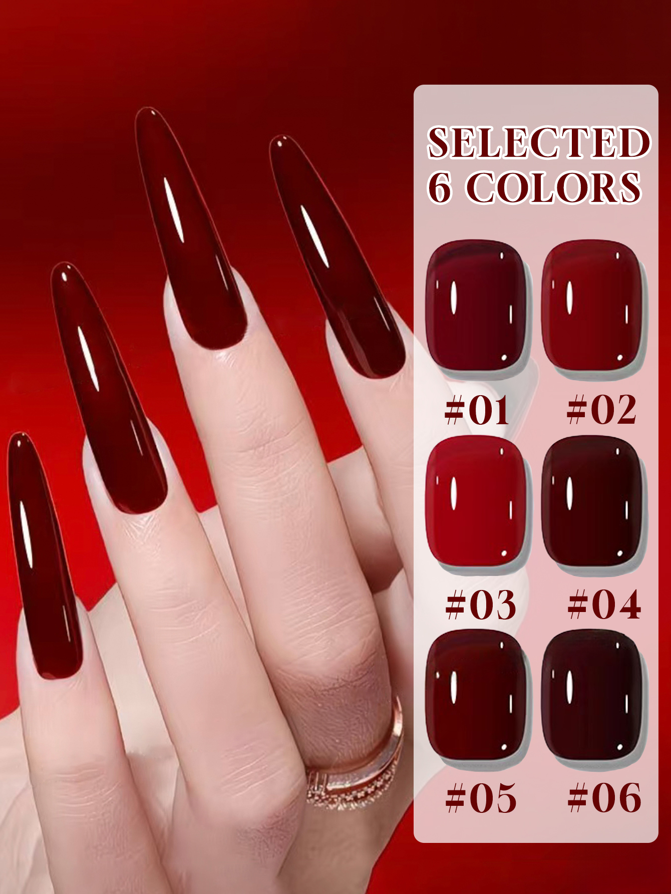Autumn and Winter Nail New Yea - Nail Art Red Cherry reseña y precio