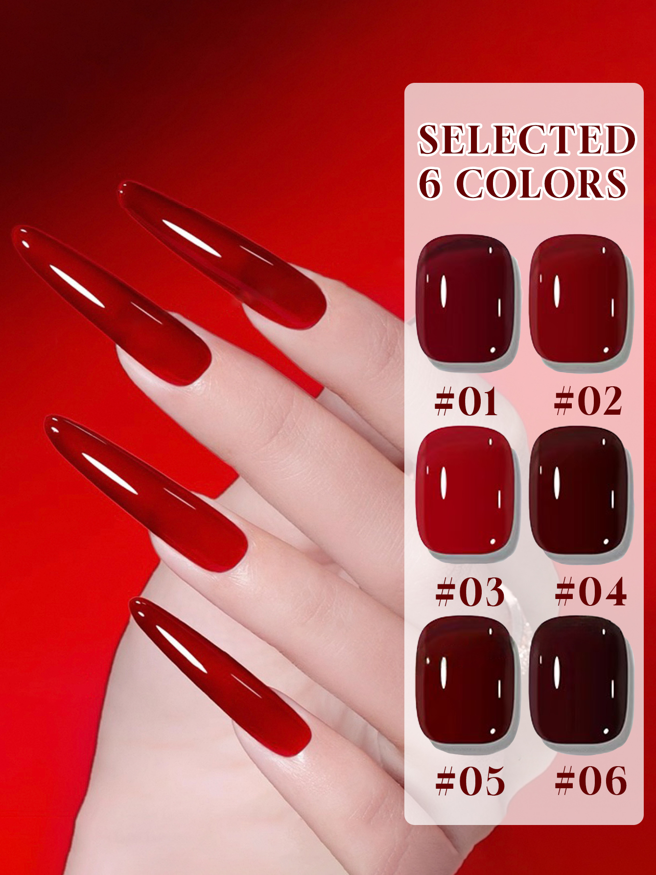 Autumn and Winter Nail New Yea - Nail Art Red Cherry reseña y precio