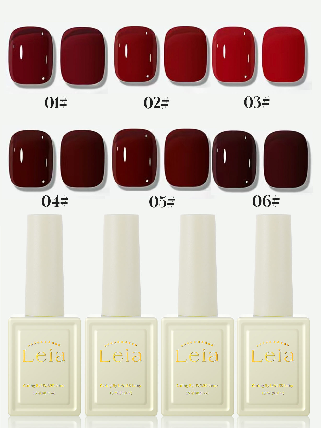 Autumn and Winter Nail New Yea - Nail Art Red Cherry reseña y precio