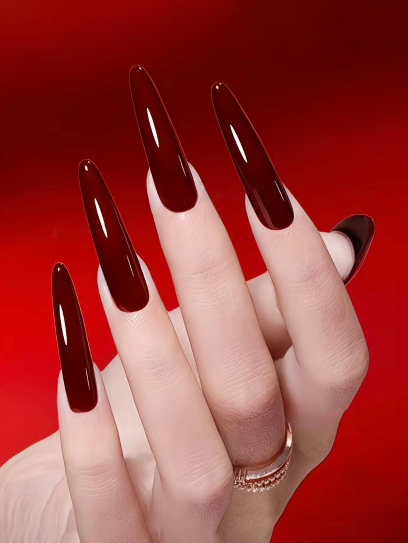 Autumn and Winter Nail New Yea - Nail Art Red Cherry reseña y precio