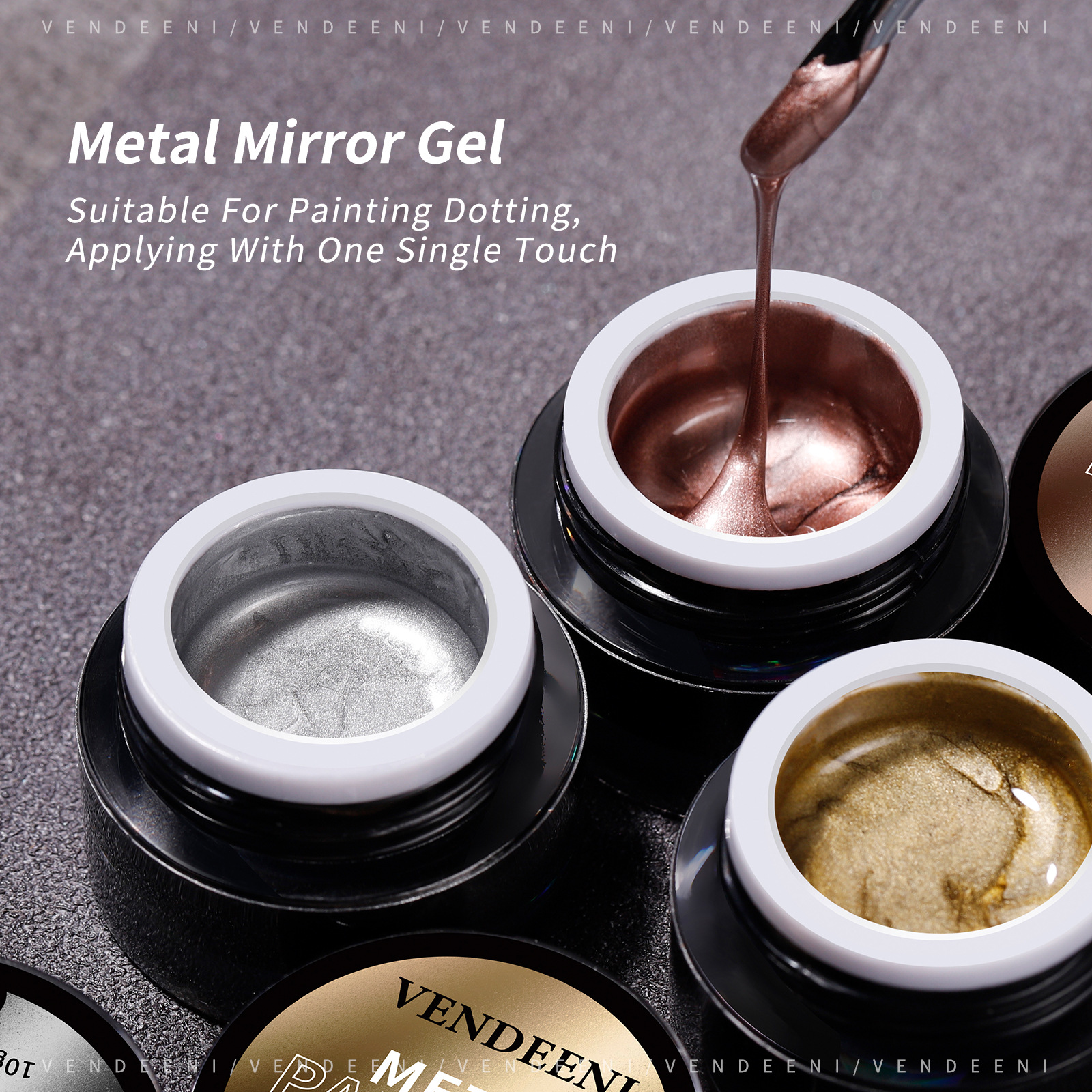 Vendeeni TPO HEMA FREE Metal P - Nail Art Rose Gold reseña y precio