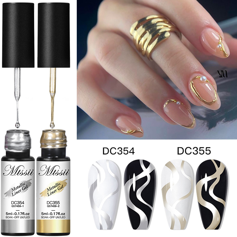 MTSSII 2/3Pcs Metallic Liner G - Nail Art Rose Gold reseña y precio