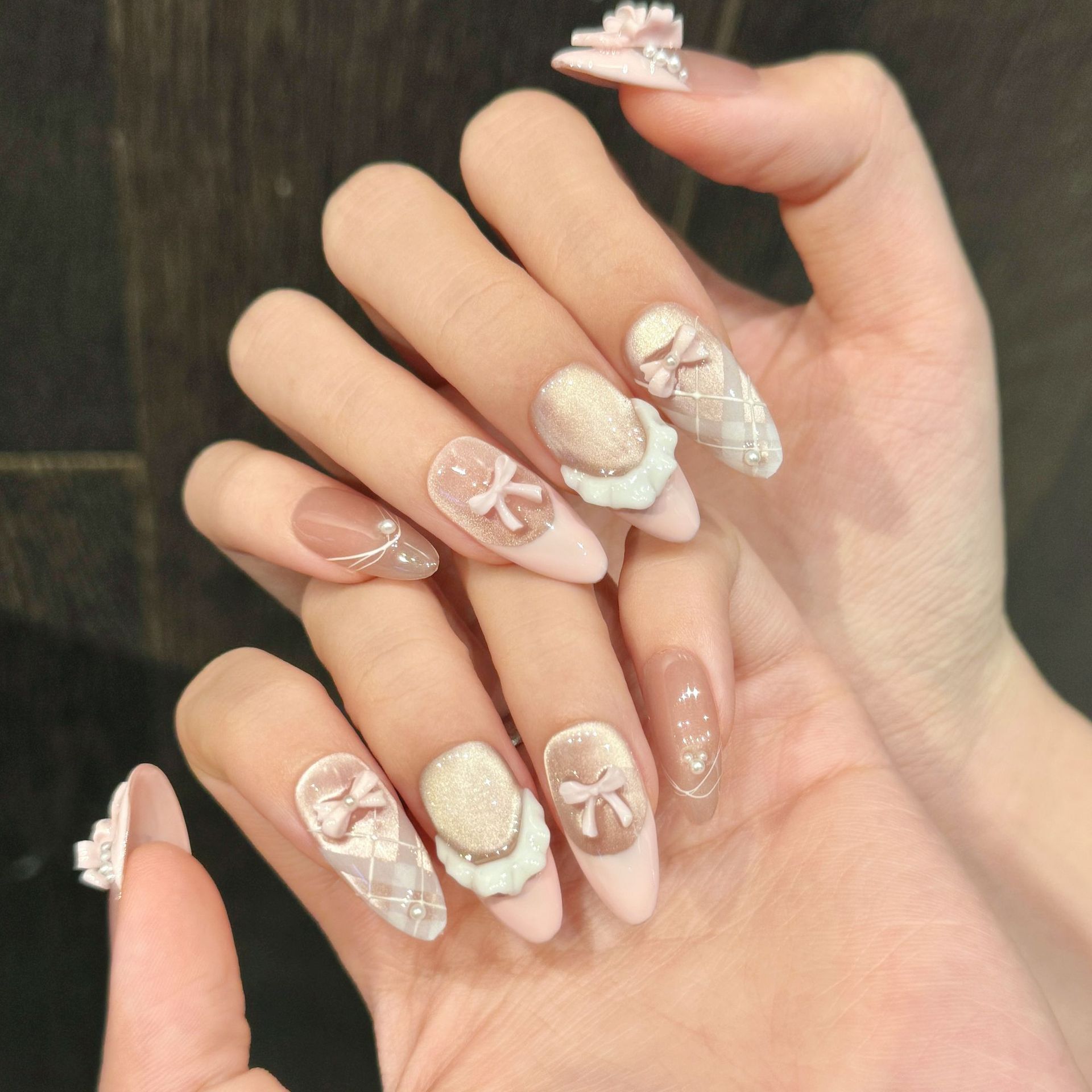 10pcs Handmade Press on Nails  - Nail Art Strawberry reseña y precio