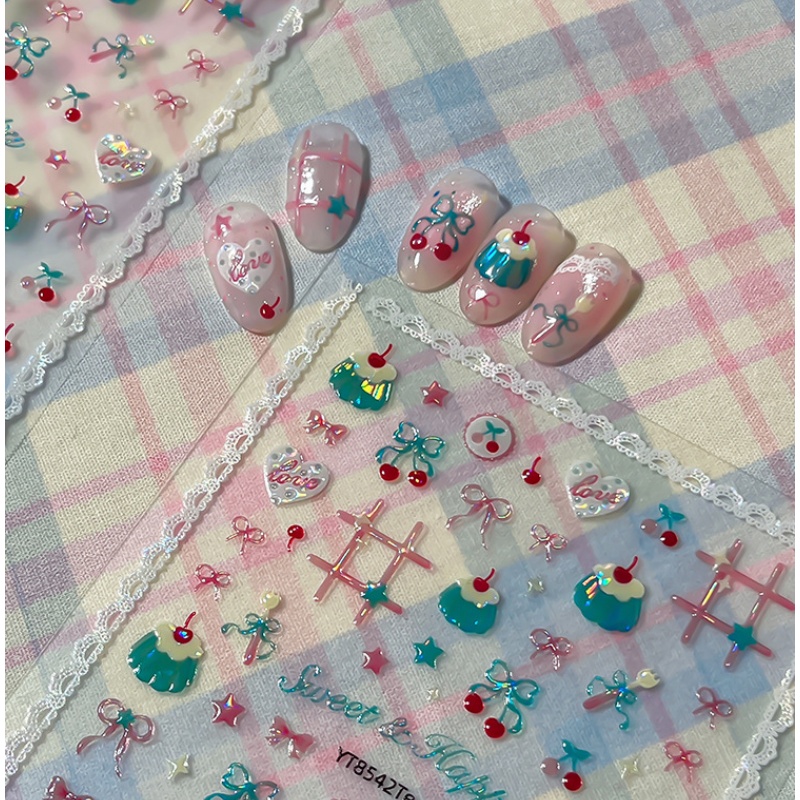 1Pcs Cute Summer Red Cherry Na - Nail Art Red Cherry reseña y precio