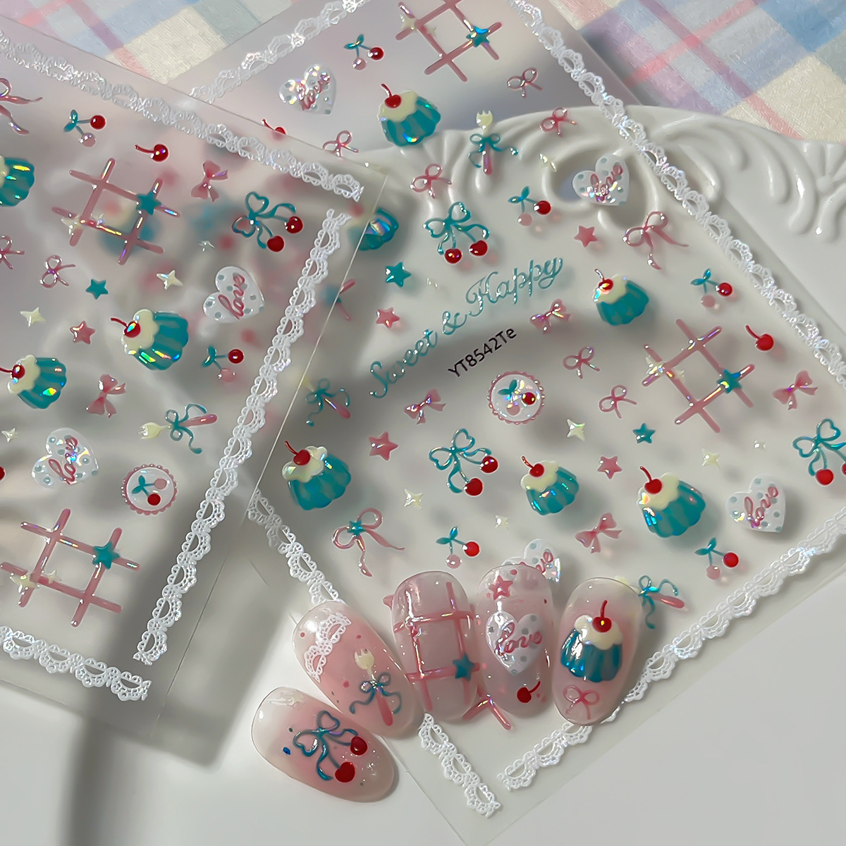 1Pcs Cute Summer Red Cherry Na - Nail Art Red Cherry reseña y precio