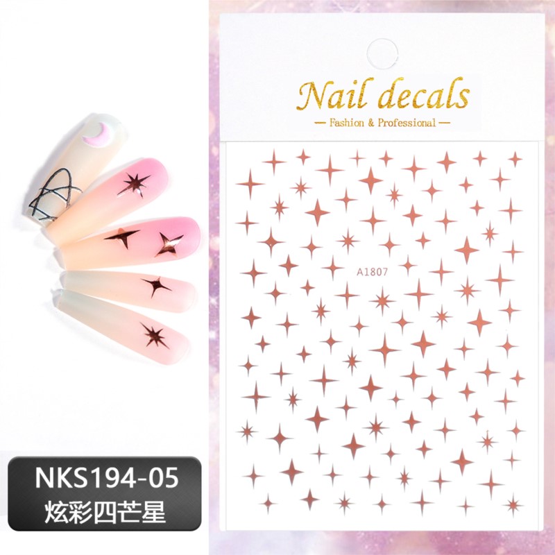 3D Laser Silver/Rose Gold Holl - Nail Art Rose Gold reseña y precio