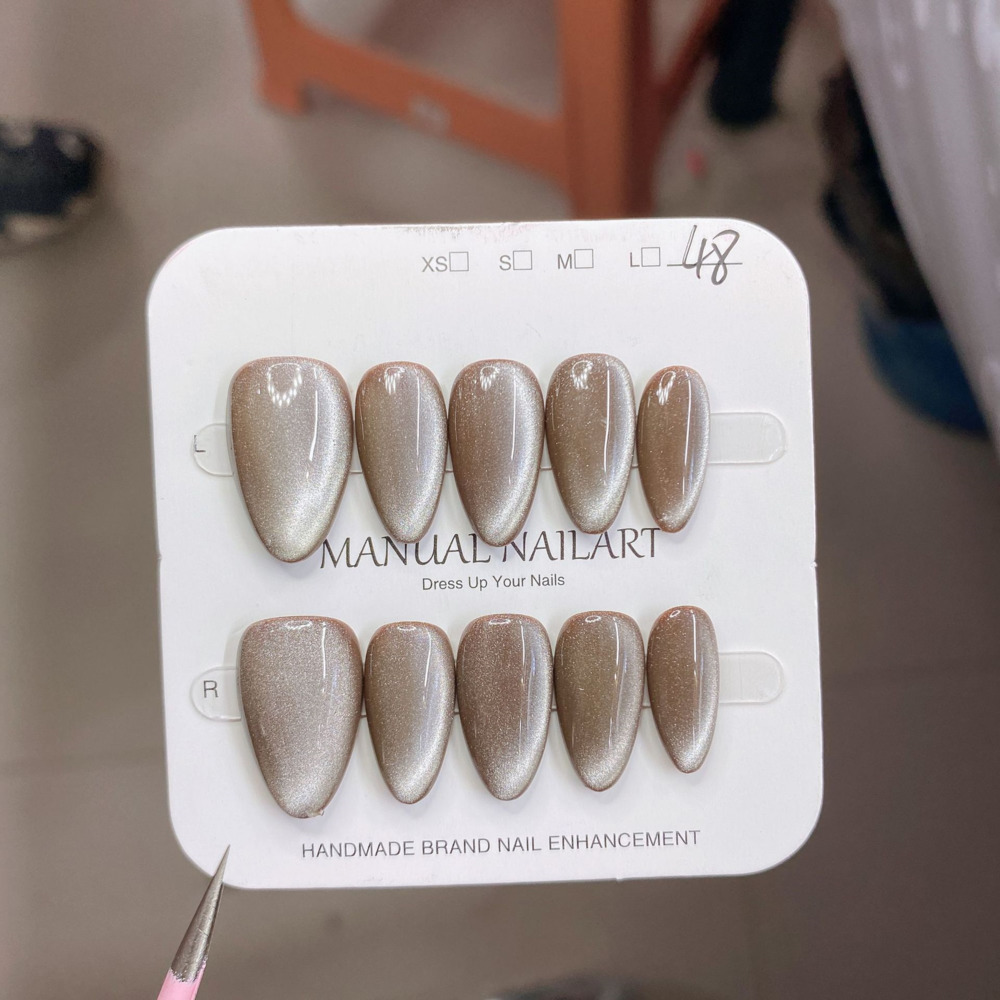 10pc French Almond Shape Cat's - Nail Art French reseña y precio