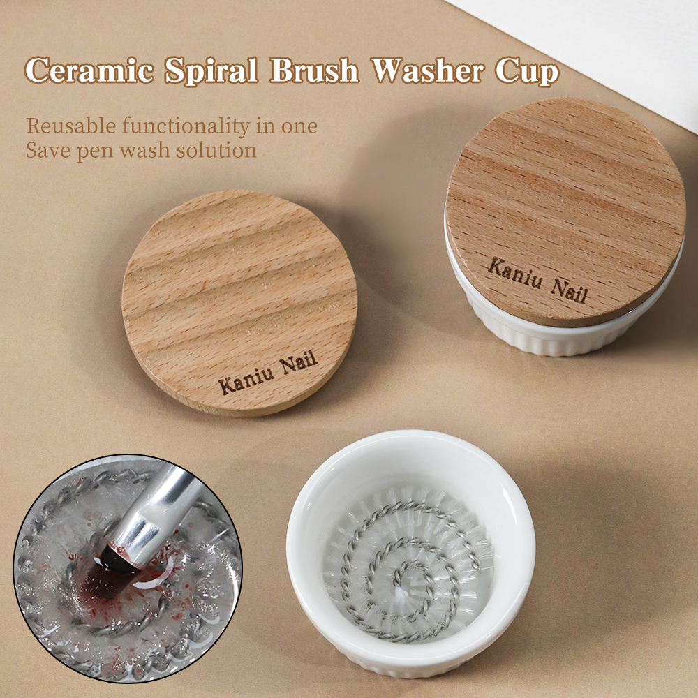 KANIU Smooth Brush Cleaner Cup - Nail Art Sch reseña y precio
