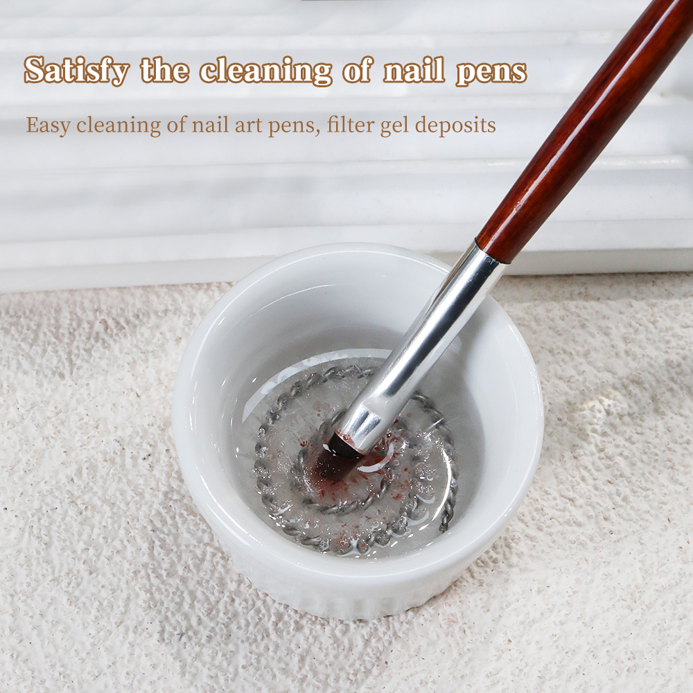 KANIU Smooth Brush Cleaner Cup - Nail Art Sch reseña y precio
