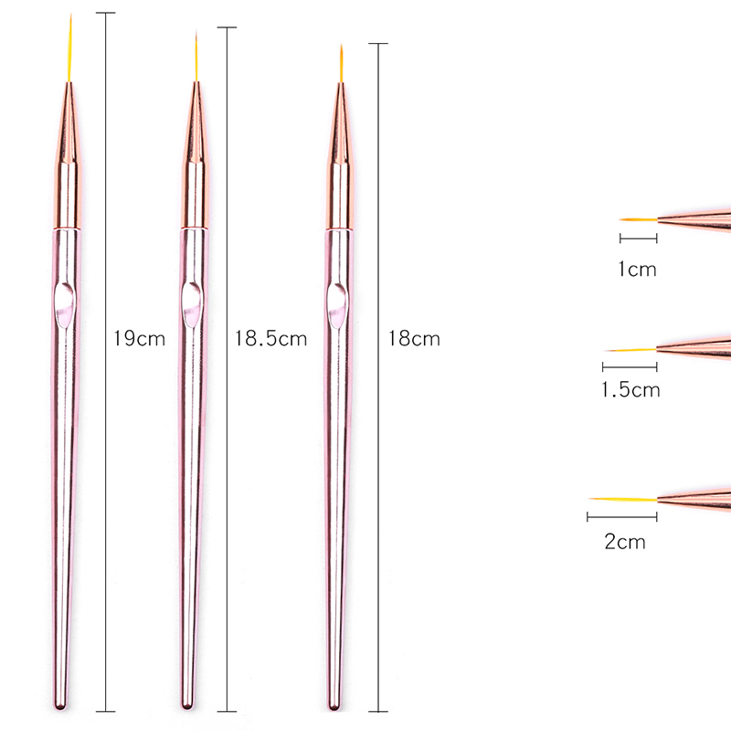 3pcs/set Rose Gold Nail Art Li - Nail Art Rose Gold reseña y precio
