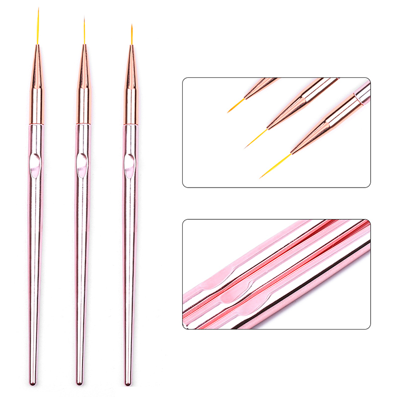 3pcs/set Rose Gold Nail Art Li - Nail Art Rose Gold reseña y precio