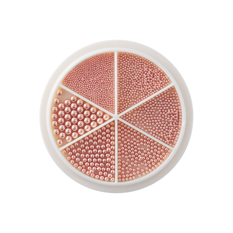 1Box Mix Size Stainless Steel  - Nail Art Rose Gold reseña y precio
