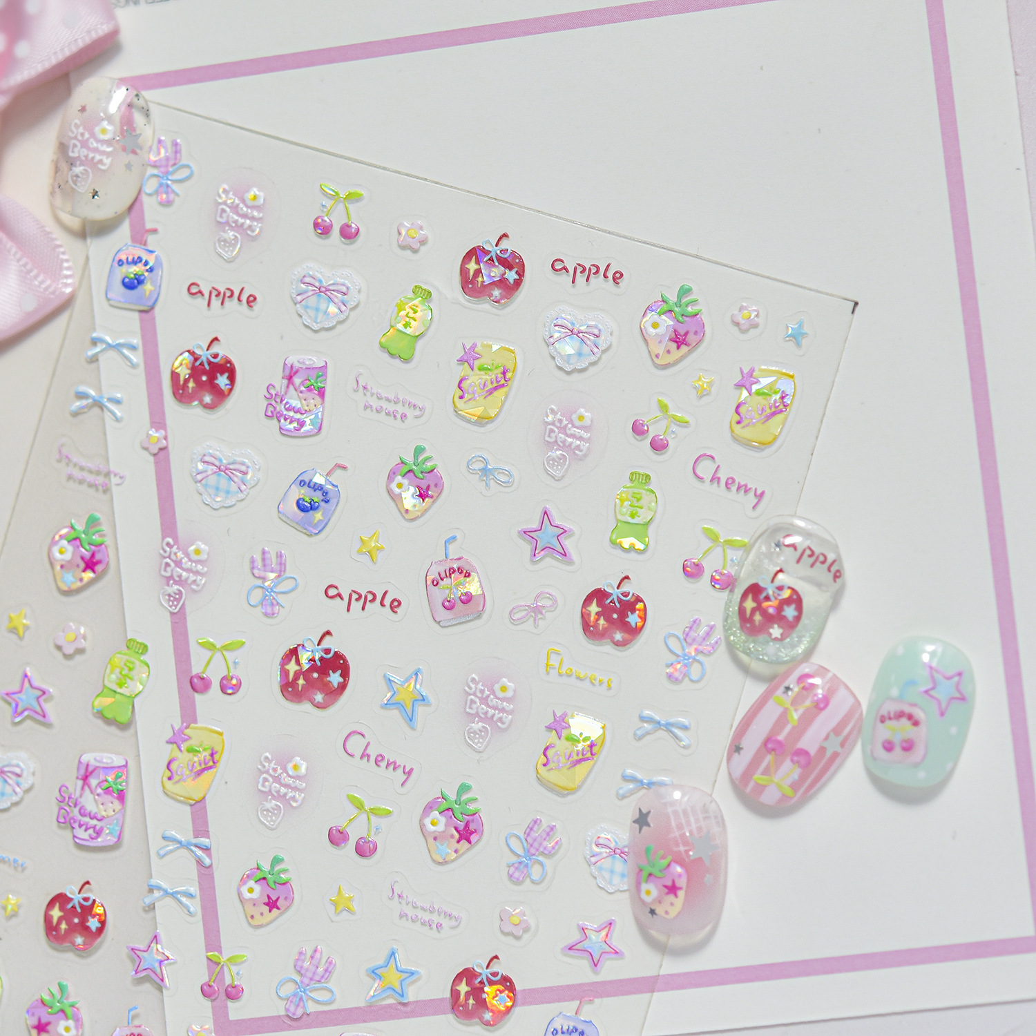 Summer Fruit Soda 5D Nail Stic - Nail Art Red Cherry reseña y precio