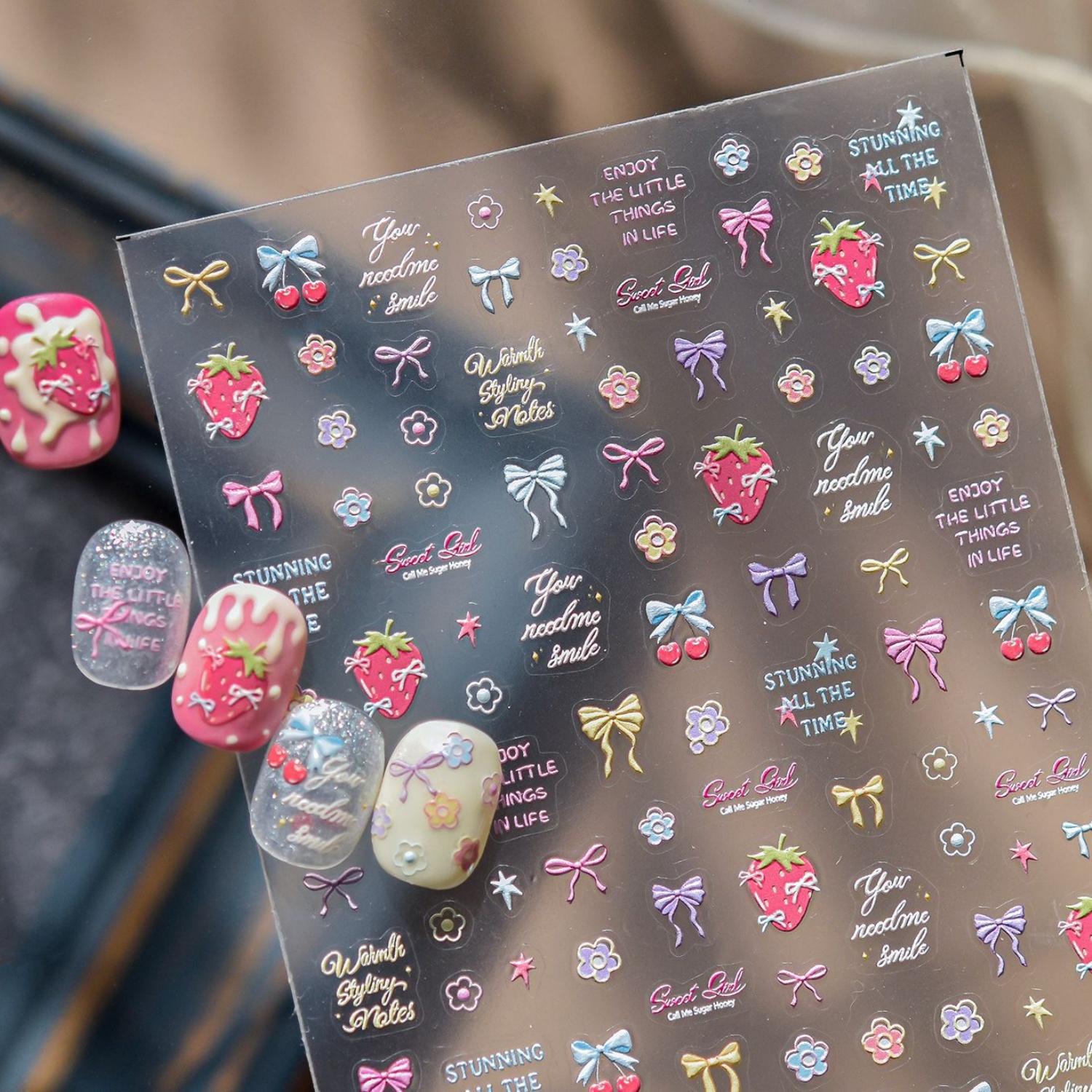 Summer Fresh Sweet Girl Nail S - Nail Art Red Cherry reseña y precio