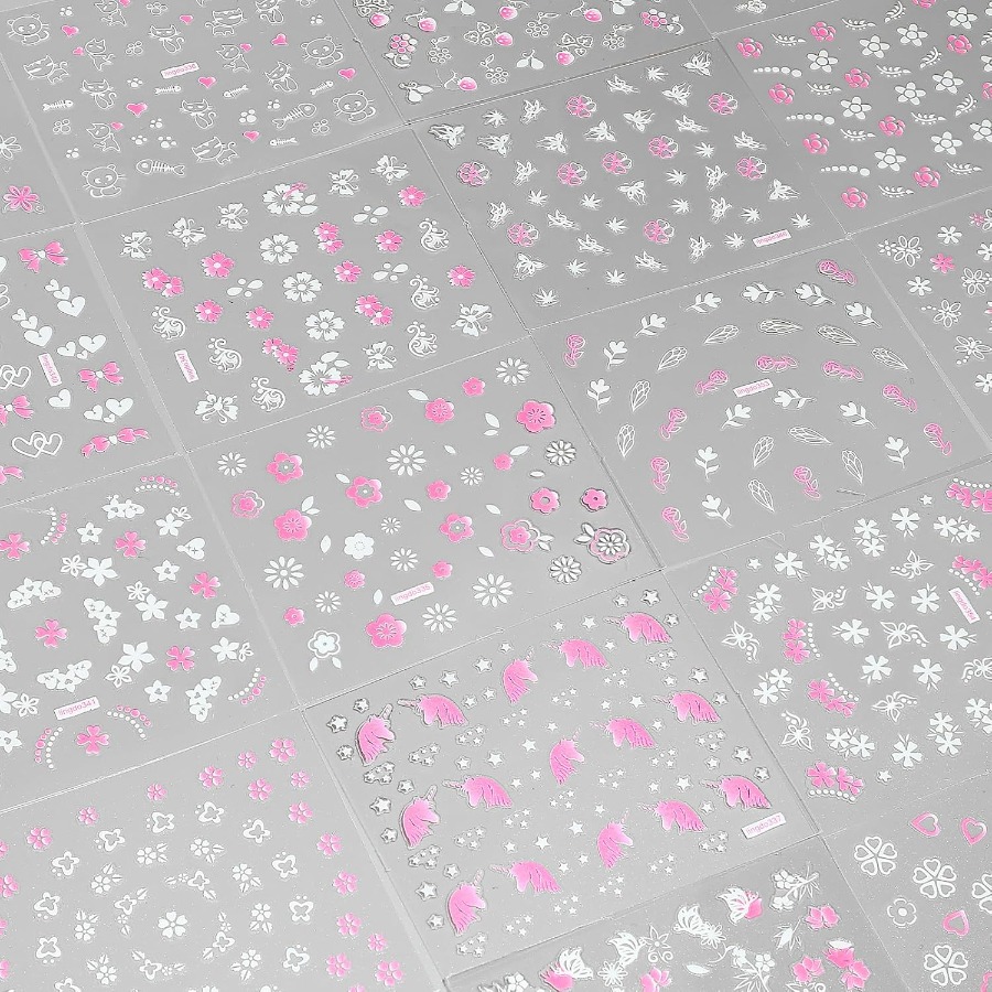 30 Sheets 3D Self Adhesive Flo - Nail Art Design reseña y precio