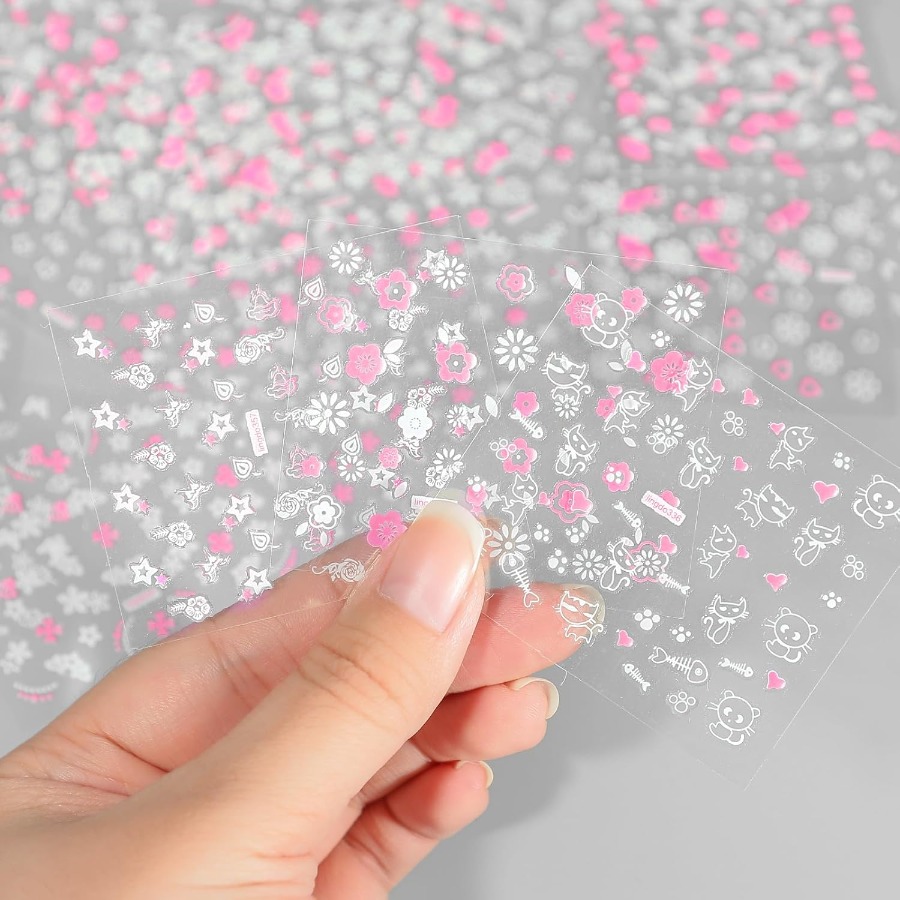 30 Sheets 3D Self Adhesive Flo - Nail Art Design reseña y precio