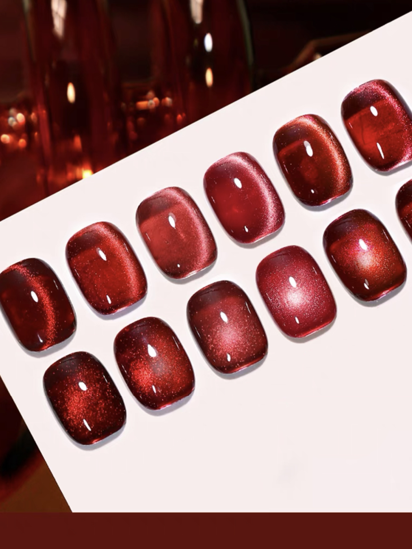 1-6pcs 15ml Autumn and Winter  - Nail Art Red Cherry reseña y precio