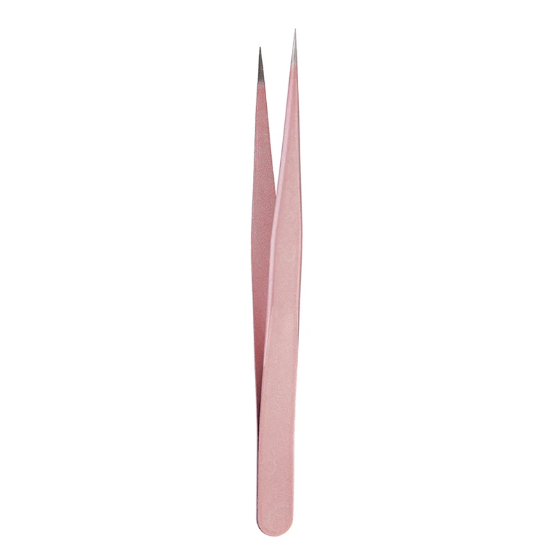 1Pc Straight Tweezer in Champa - Nail Art Rose Gold reseña y precio