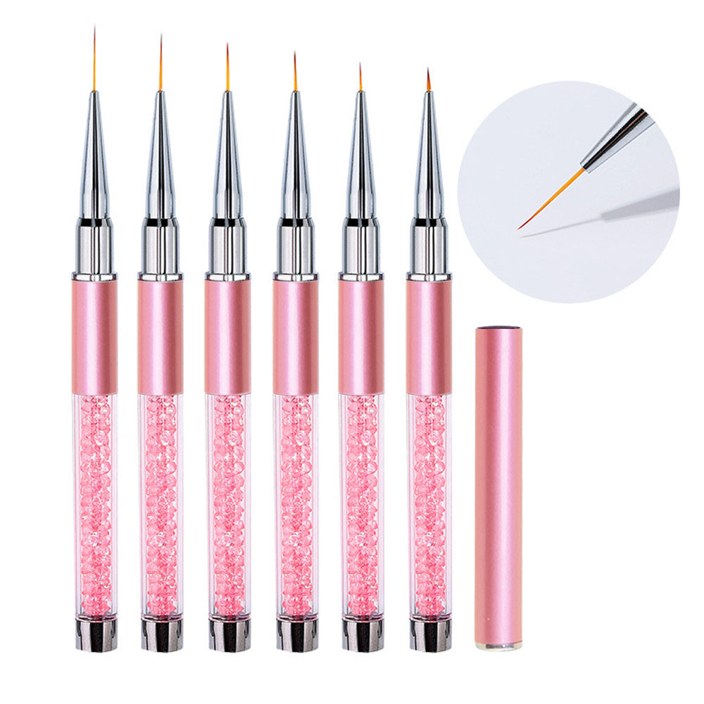 6pcs/Set Acrylic French Stripe - Nail Art Sch reseña y precio