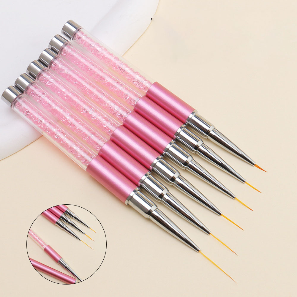 6pcs/Set Acrylic French Stripe - Nail Art Sch reseña y precio
