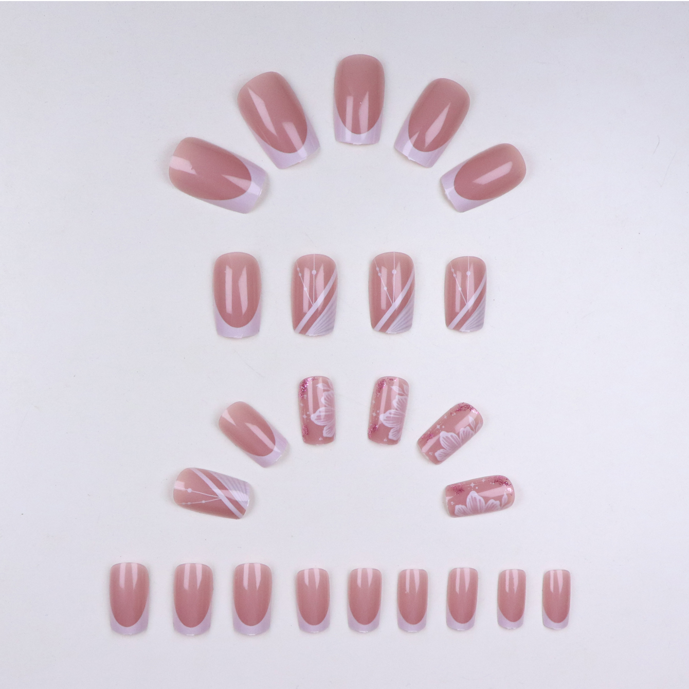 24pcs Upgrade Your Look With W - Nail Art French reseña y precio