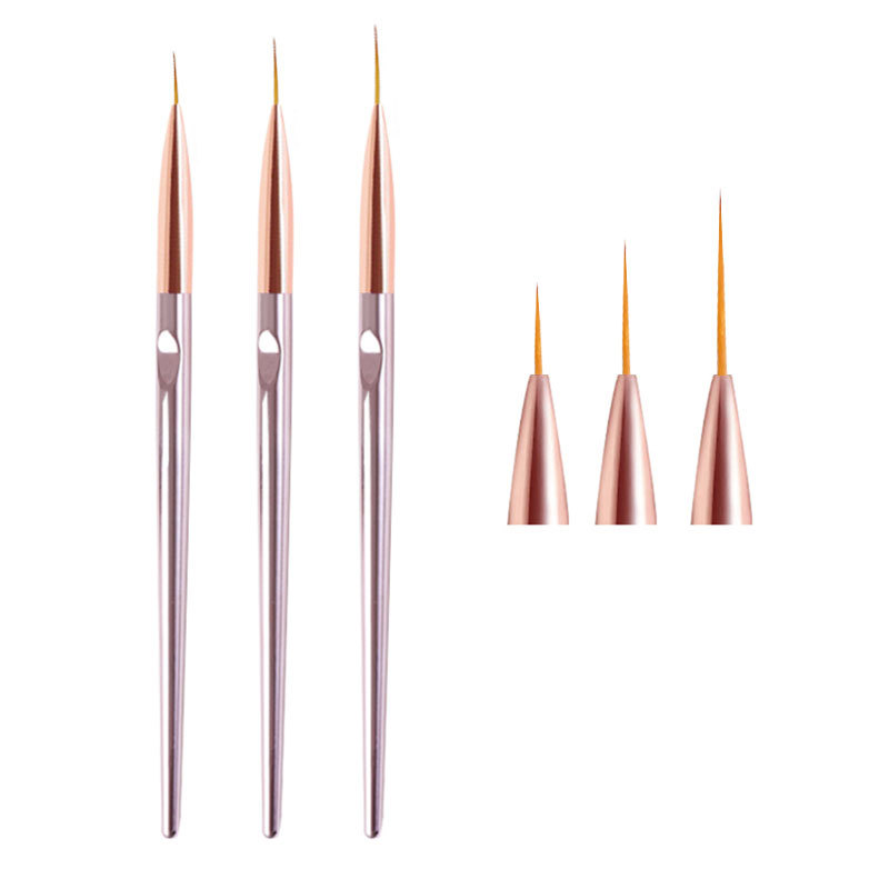 2 sets(6 pcs ) Nail Paint pen  - Nail Art Rose Gold reseña y precio