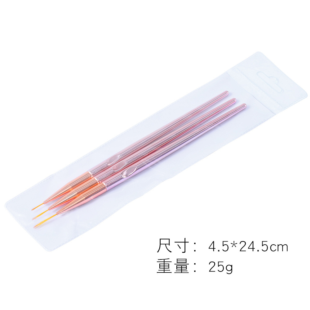 2 sets(6 pcs ) Nail Paint pen  - Nail Art Rose Gold reseña y precio