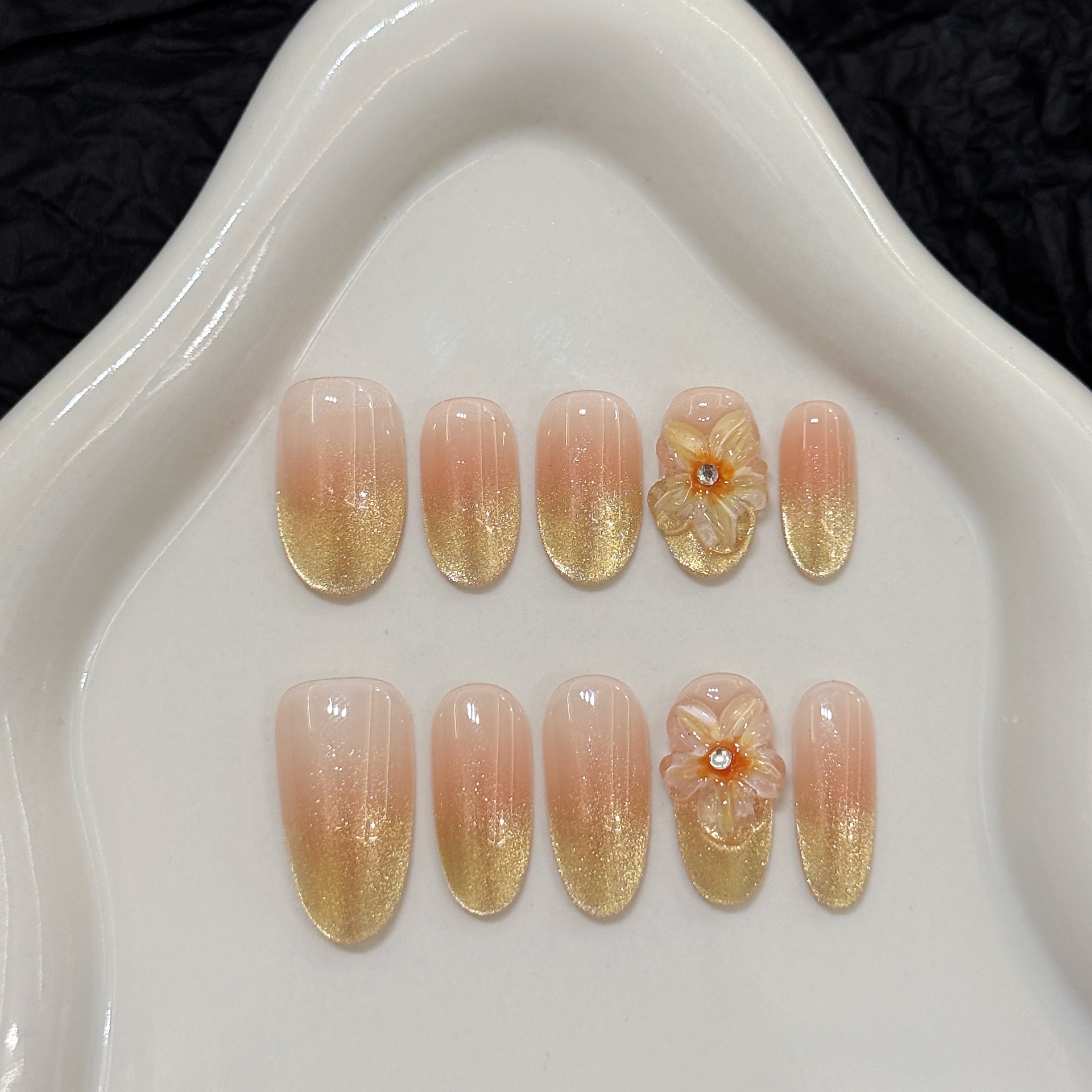 10pcs Handmade Press on Nails  - Nail Art Design reseña y precio