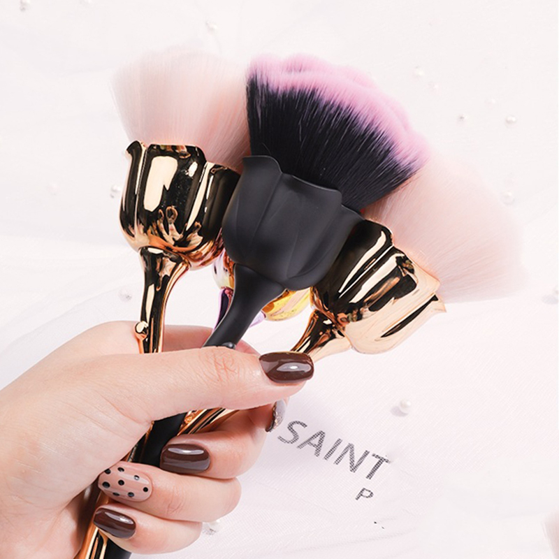 Flower Nail Brush for Manicure - Nail Art Rose Gold reseña y precio