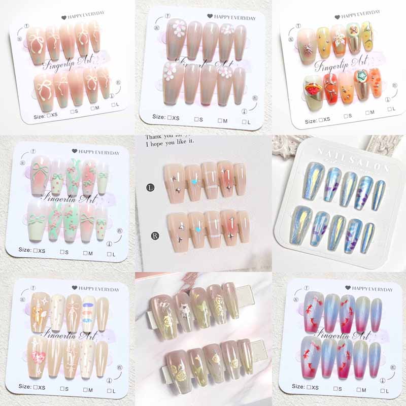 10 Pcs Women French Style High - Nail Art French reseña y precio