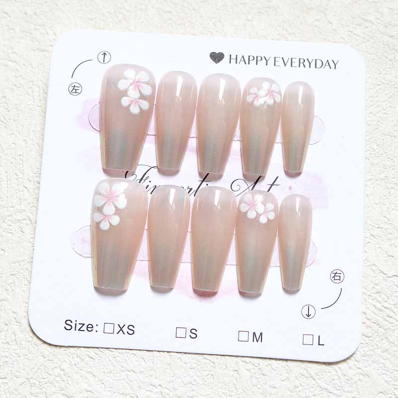 10 Pcs Women French Style High - Nail Art French reseña y precio