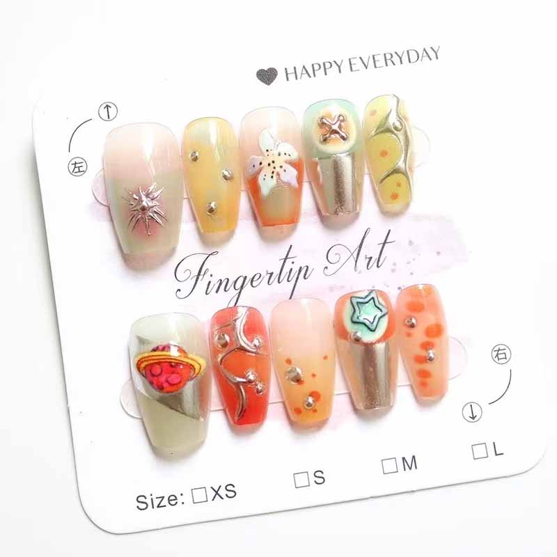 10 Pcs Women French Style High - Nail Art French reseña y precio