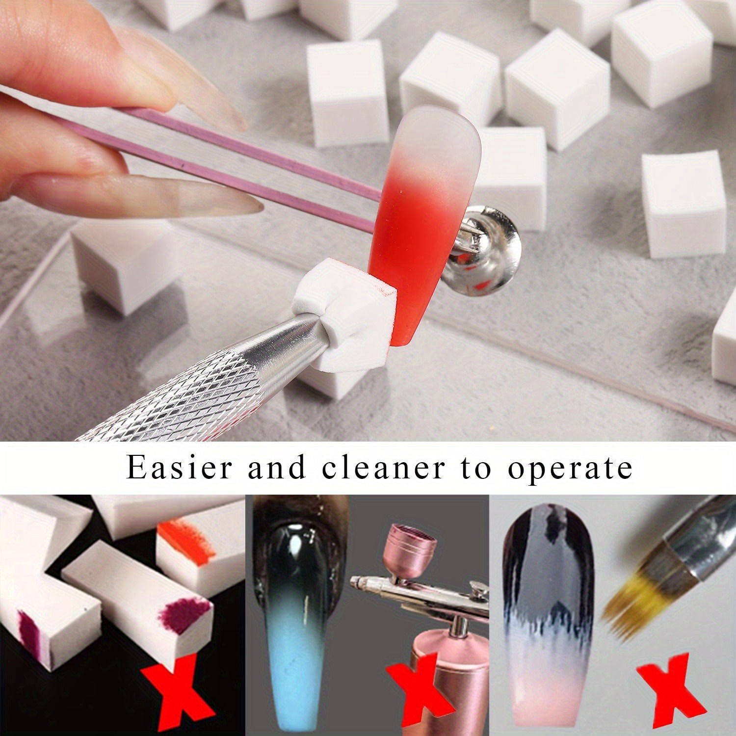 1/50/100Pcs Square Nail Art Sp - Nail Art Sch reseña y precio