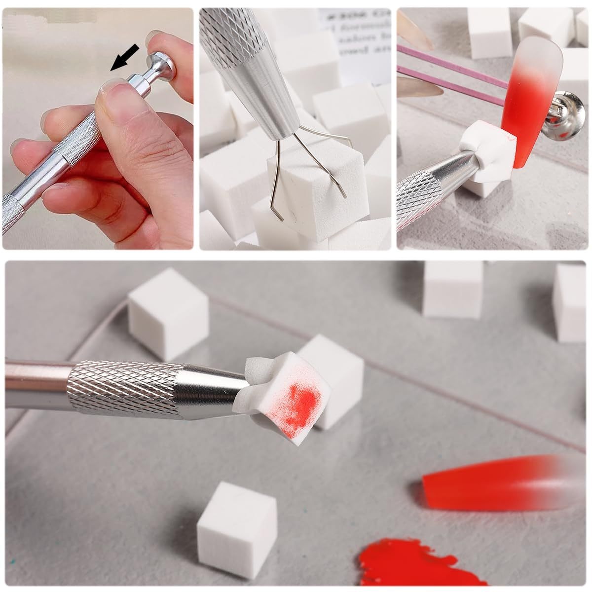 1/50/100Pcs Square Nail Art Sp - Nail Art Sch reseña y precio