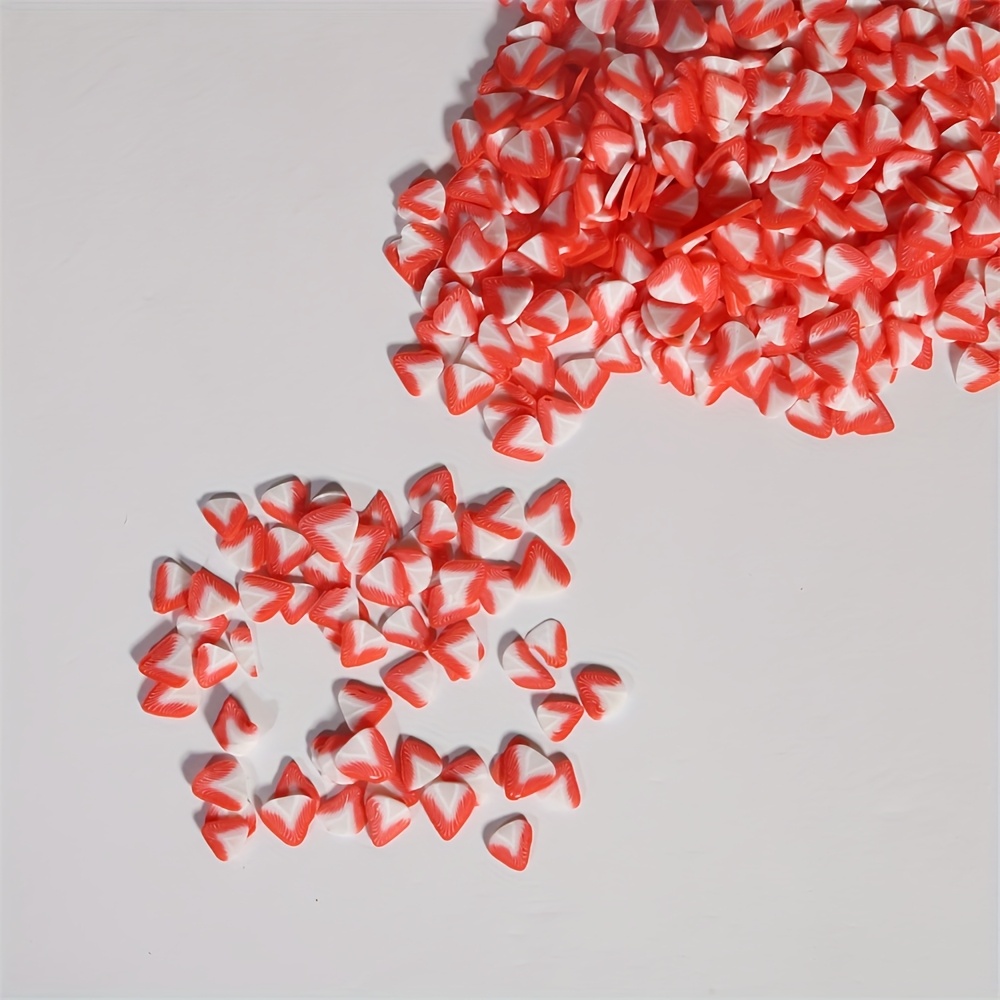 Red white strawberry shaped sl - Nail Art Strawberry reseña y precio