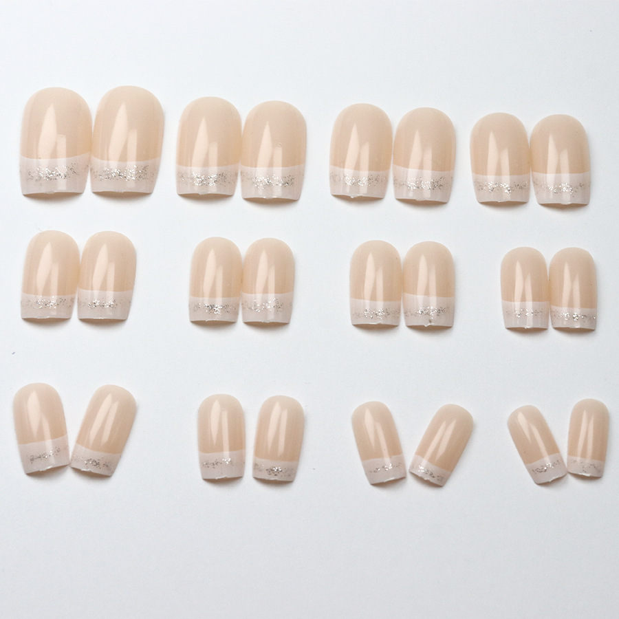 24pcs/set Medium Square fake n - Nail Art French reseña y precio