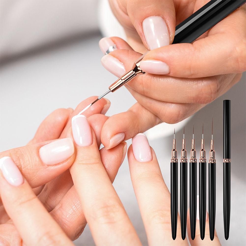 5pcs Nail Art Liner Brush Set  - Nail Art Sch reseña y precio