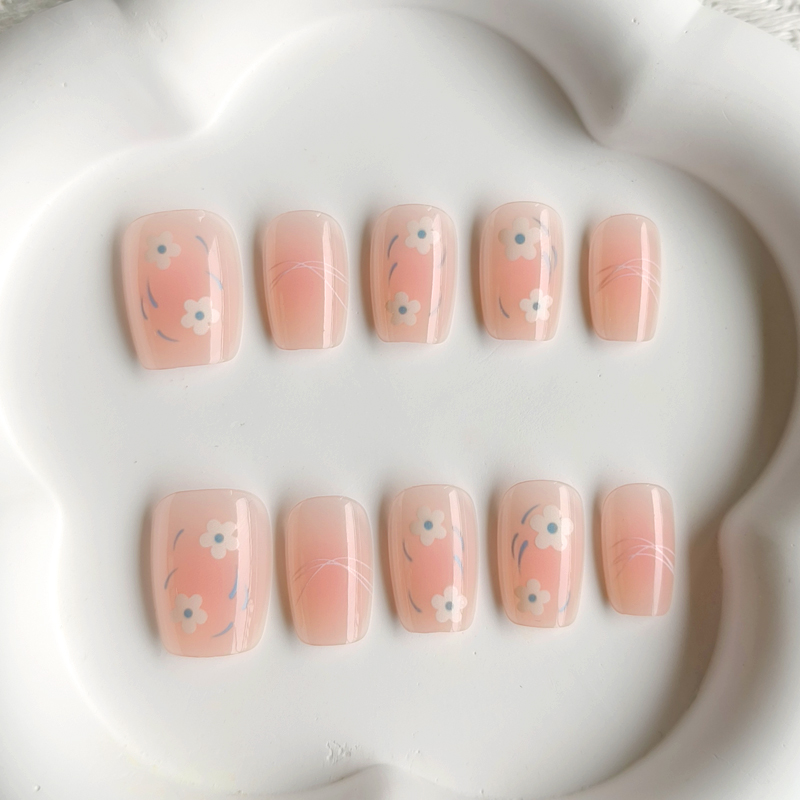 10Pcs Women Spring Fresh and D - Nail Art French reseña y precio