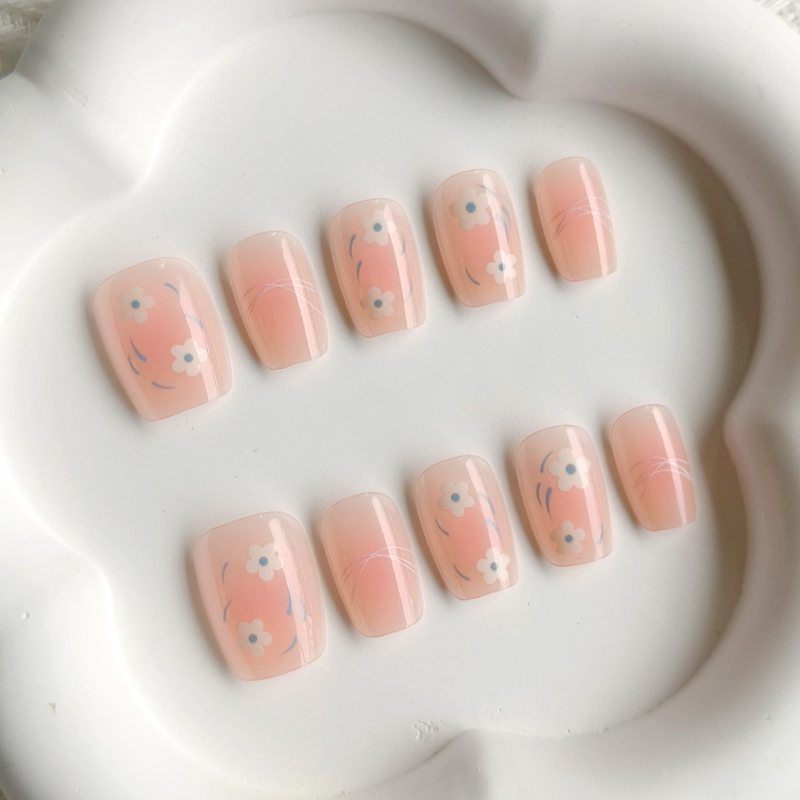 10Pcs Women Spring Fresh and D - Nail Art French reseña y precio