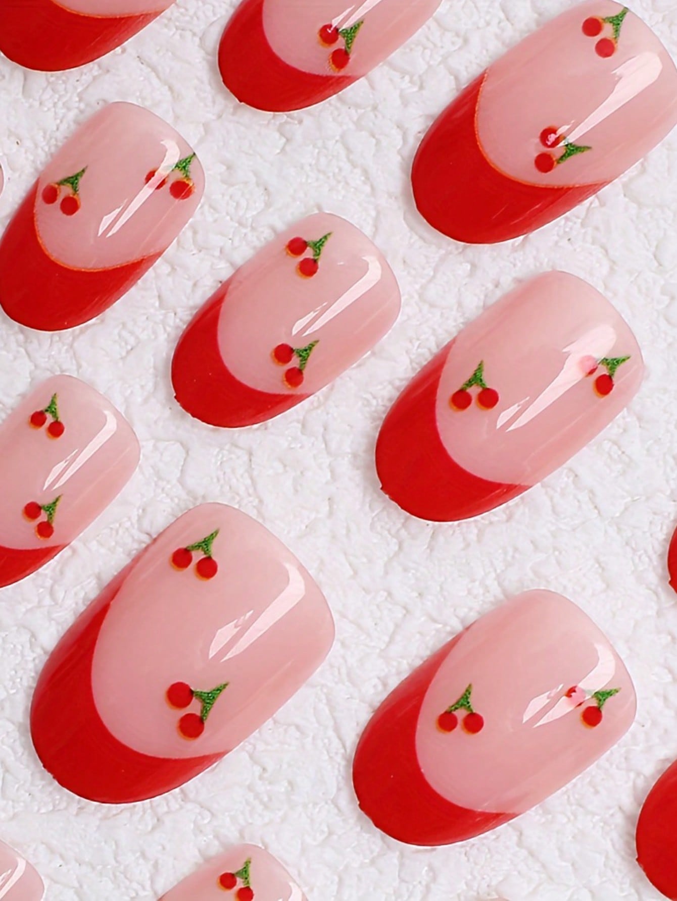 24pcs French Sakura Press On N - Nail Art French reseña y precio