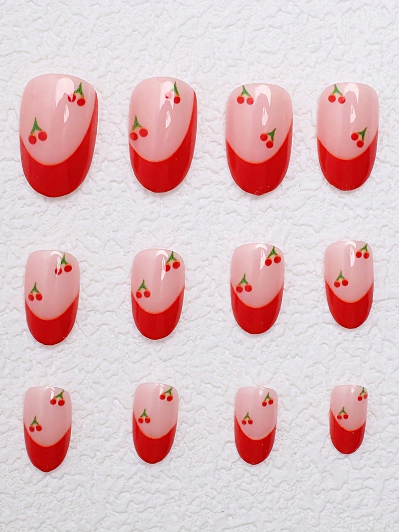 24pcs French Sakura Press On N - Nail Art French reseña y precio