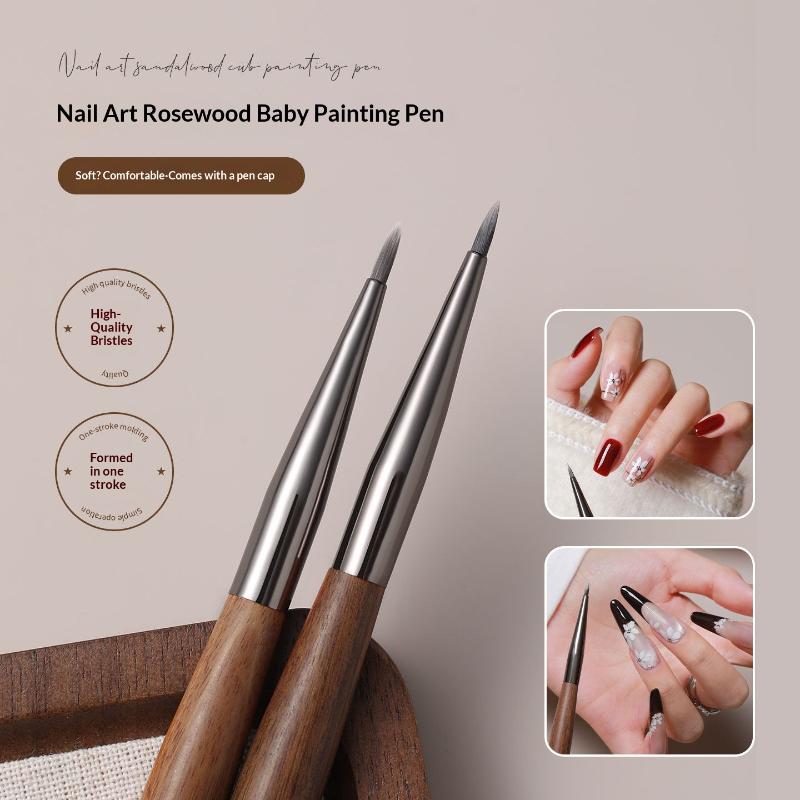7mm Sandalwood Nail Art Brush  - Nail Art Sch reseña y precio