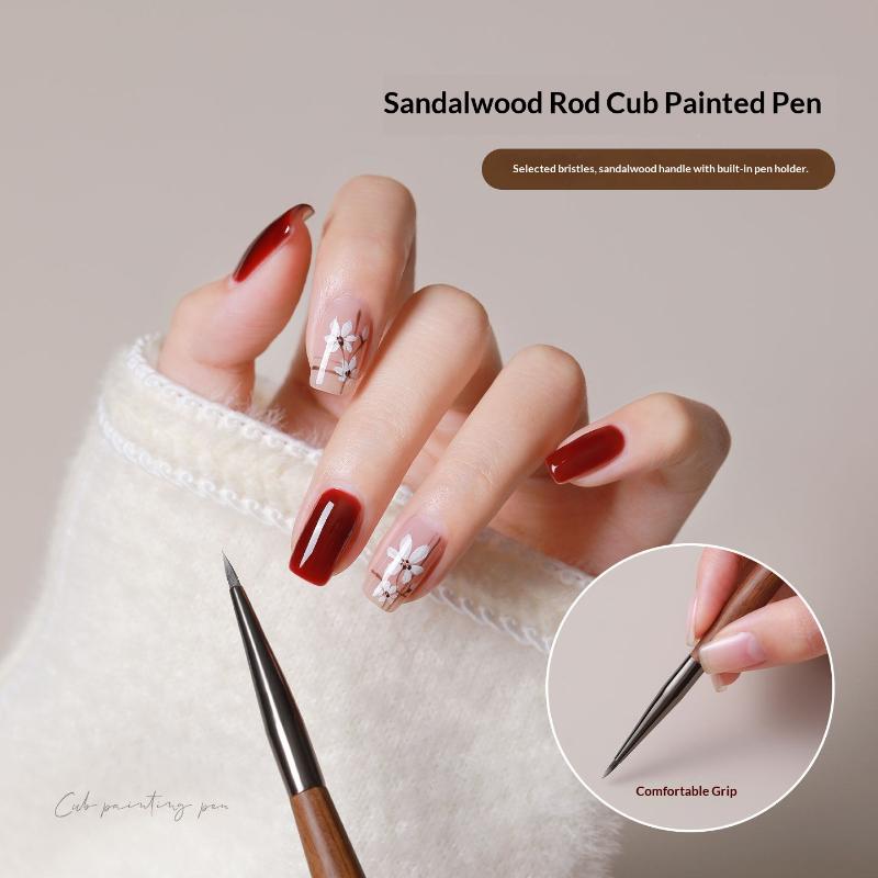 7mm Sandalwood Nail Art Brush  - Nail Art Sch reseña y precio
